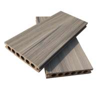 HDPE anti uv wood grain light grey co-extrusion wpc plastic composite decking outdoor